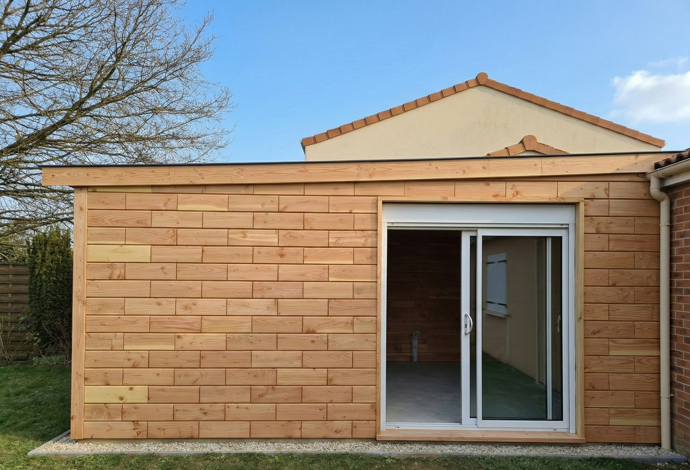 Extension bois Brikawood terminée